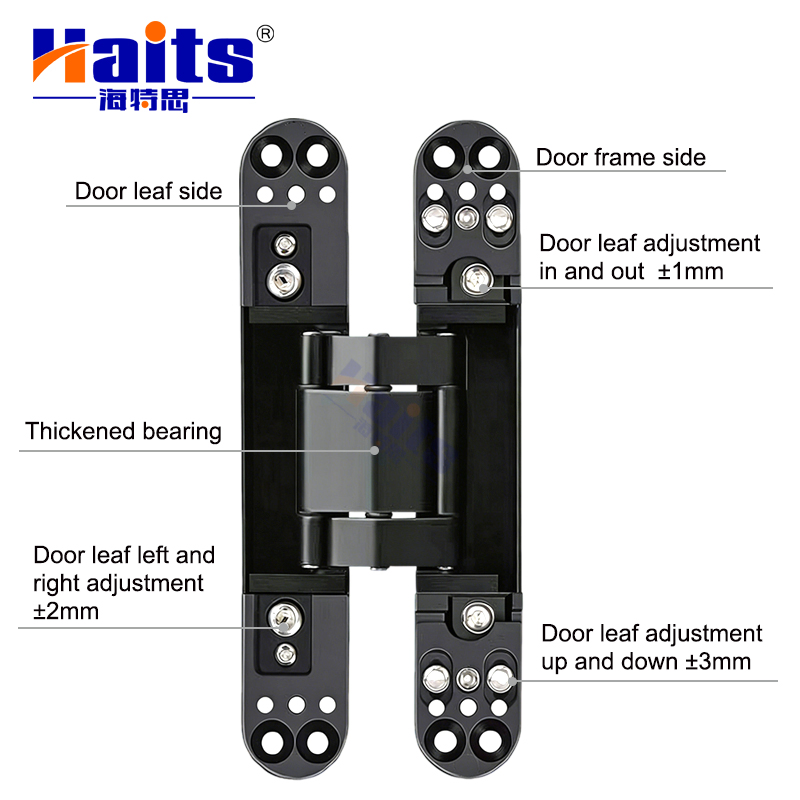 Invisible Concealed Gate Hinge 3D Adjustable Heavy Duty for Wooden Door