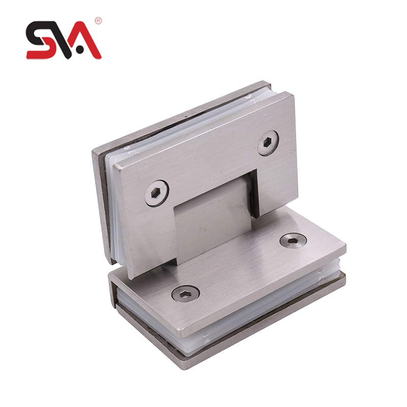 Customized Surface Modern Glass Shower Door Hinge for 90 Degree Tempered Glass Screen