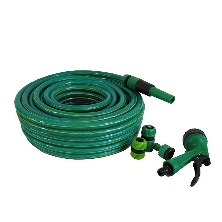 1/2" Braided PVC Garden Hose For Car Washing Irrigating Wall Mount CE/RoHS Certified Adjustable Pressure 3-25Bar 5M-100M Length