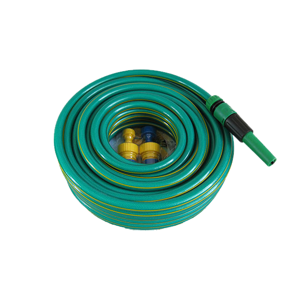 1/2" Braided PVC Garden Hose For Car Washing Irrigating Wall Mount CE/RoHS Certified Adjustable Pressure 3-25Bar 5M-100M Length