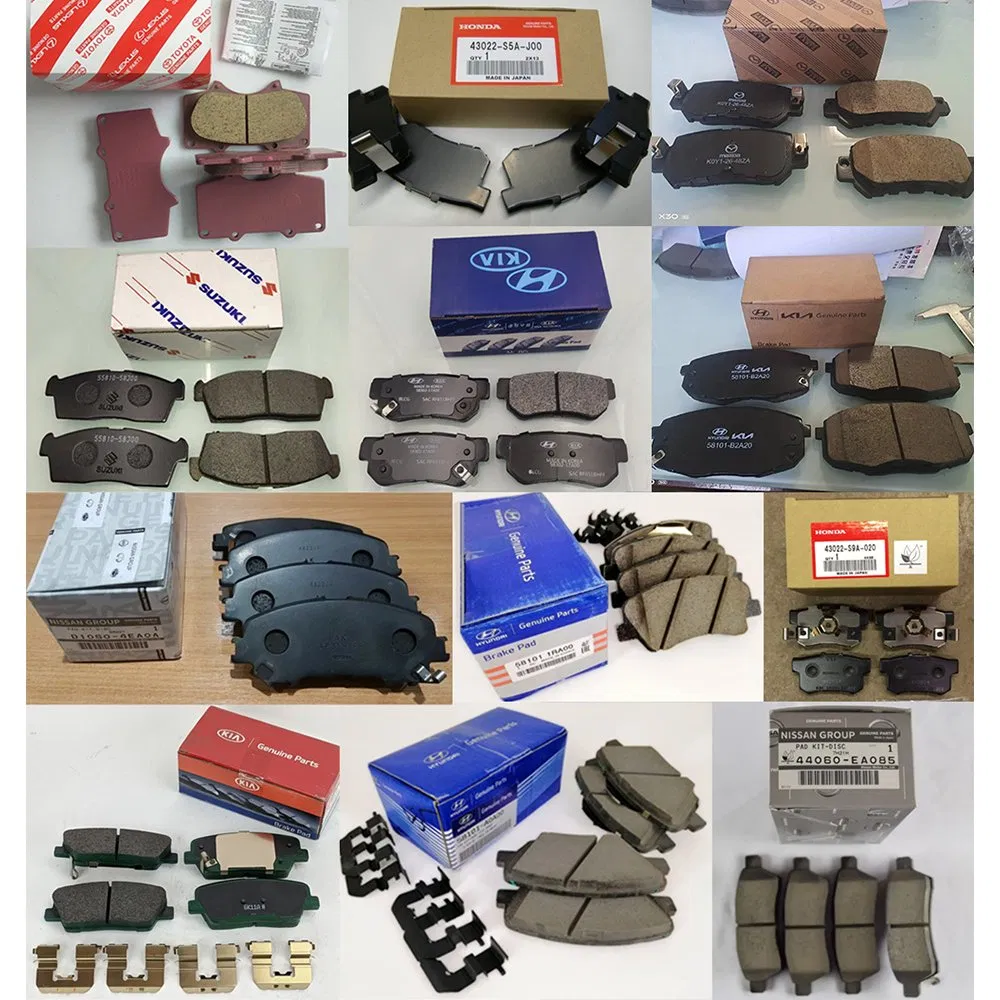 Best Quality Famous Original Factory Spare Parts Anti-Wear Non Asbestos Brake Pads for KIA Hyundai Daewoo South Korean Automobiles