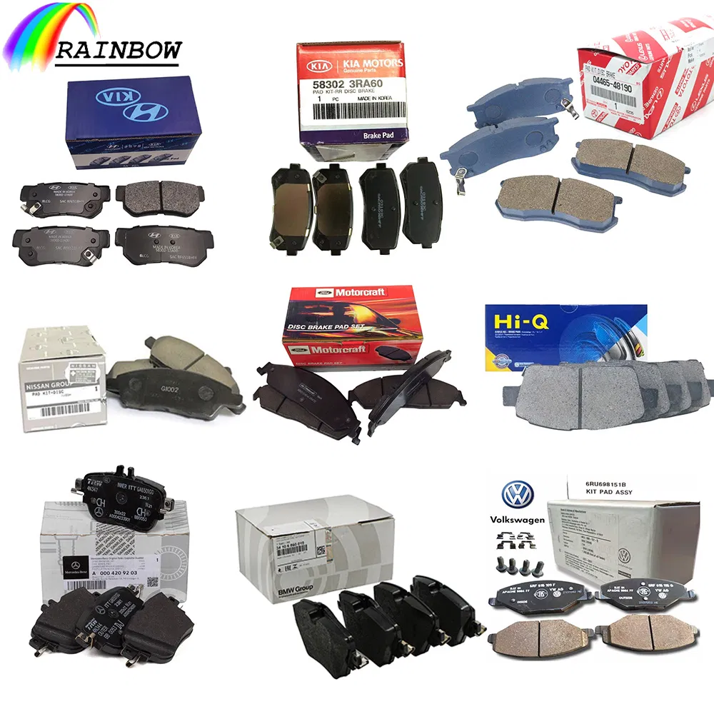 Best Quality Famous Original Factory Spare Parts Anti-Wear Non Asbestos Brake Pads for KIA Hyundai Daewoo South Korean Automobiles