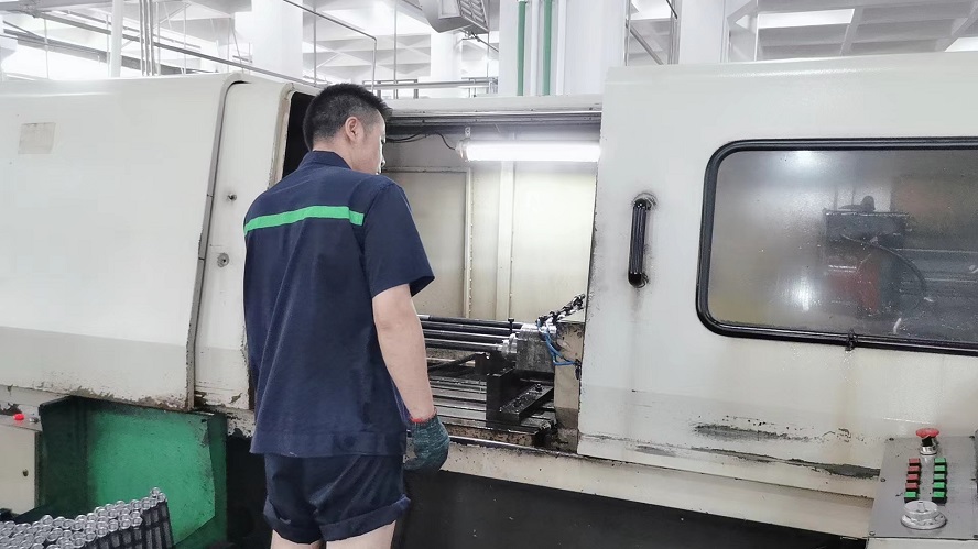 CNC Deep Hole Machine for precision bore drilling in automotive pumps