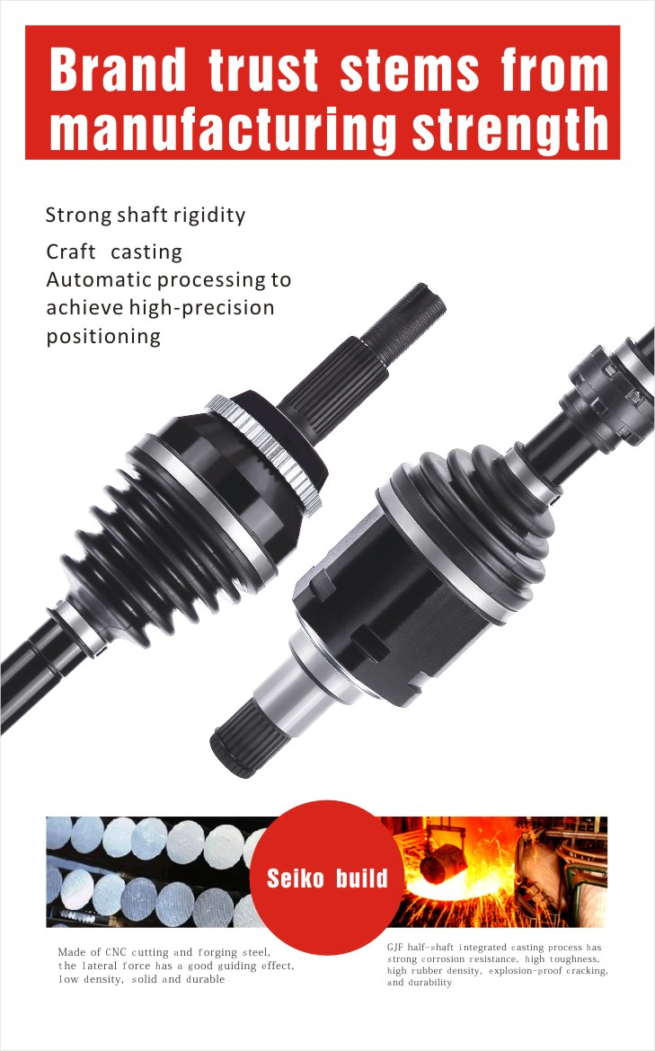 Gjf Car Front Drive Shaft Axle Assembly Right CV Axle for Toyota Prado Lexus Gx470 J120 J150 at Amt 2.7L 3.5L 4.0L 4WD 2003-2017 C-To093-8h 43430-60082