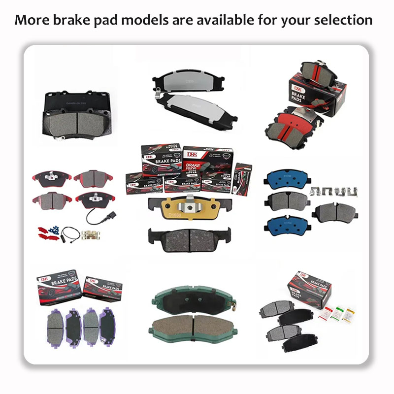 Factory Wholesale Customized Automobile Passenger Low Dust Car Ceramic Semi-Metallic Disc Brake Pads for Toyota Honda Nissan