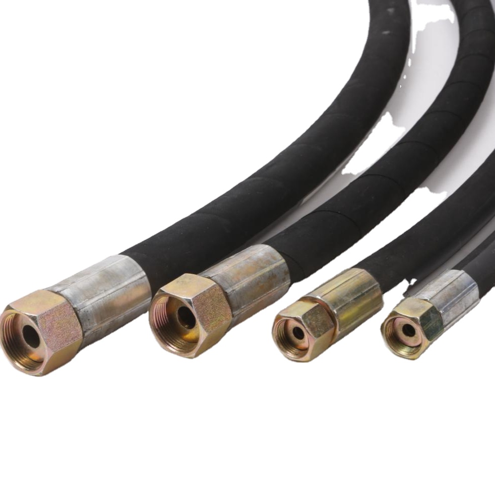 Hydraulic Hose Assembly With Fitting Rubber Hose