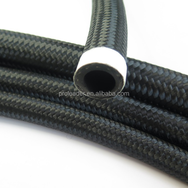 SAE J1532 Stainless Steel Braided Race Fuel Line Fittings 6An 8An 10An NBR &amp; EPDM With Steel Wire Reinforcement Oil Cooler Hose