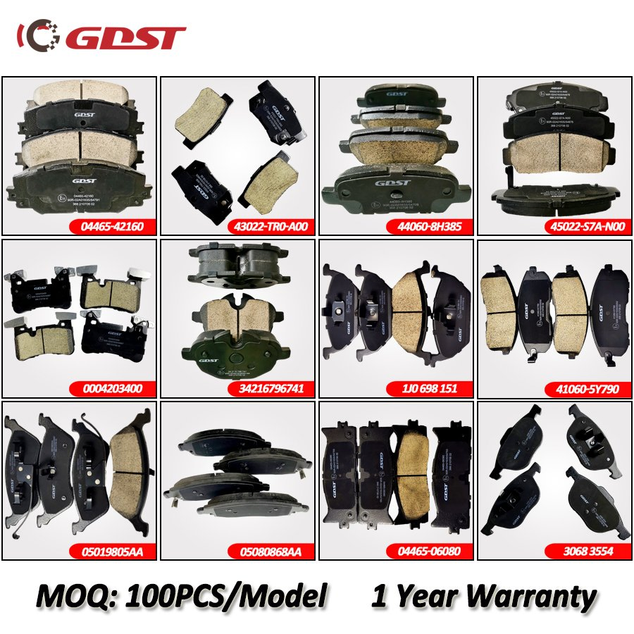 GDST D1436 D1436-8554 Front Automobile Brake Pads for Ascona