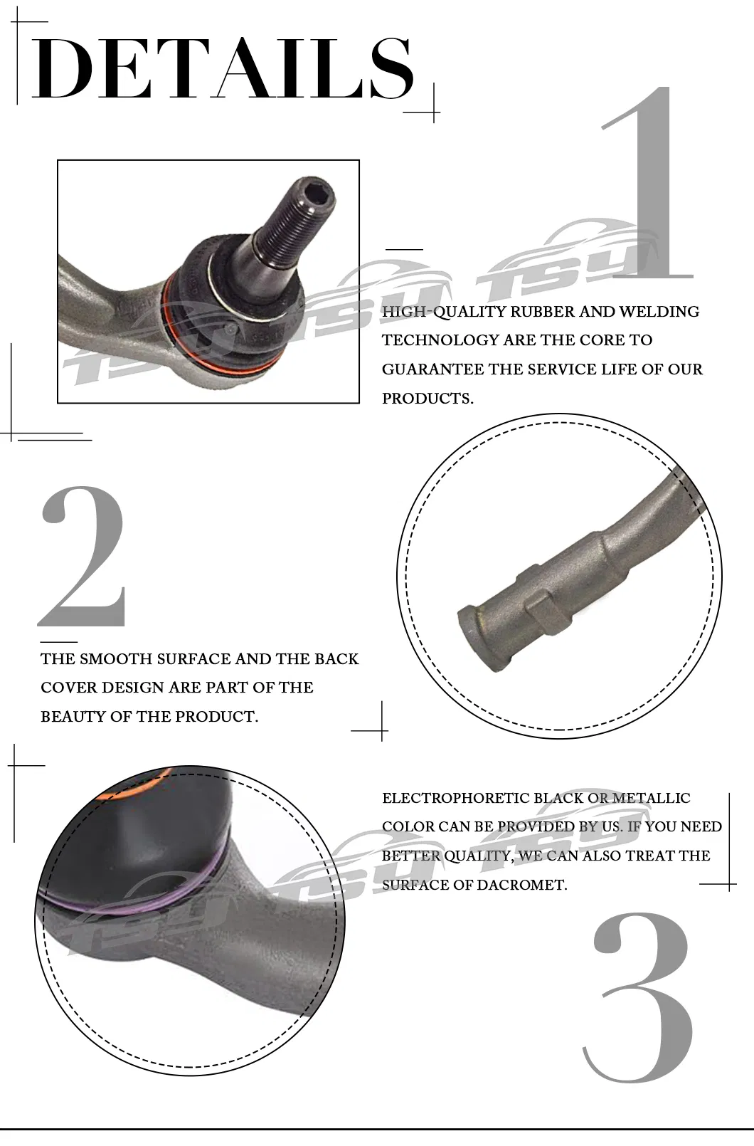 Tie Rod End for Audi Detail 2