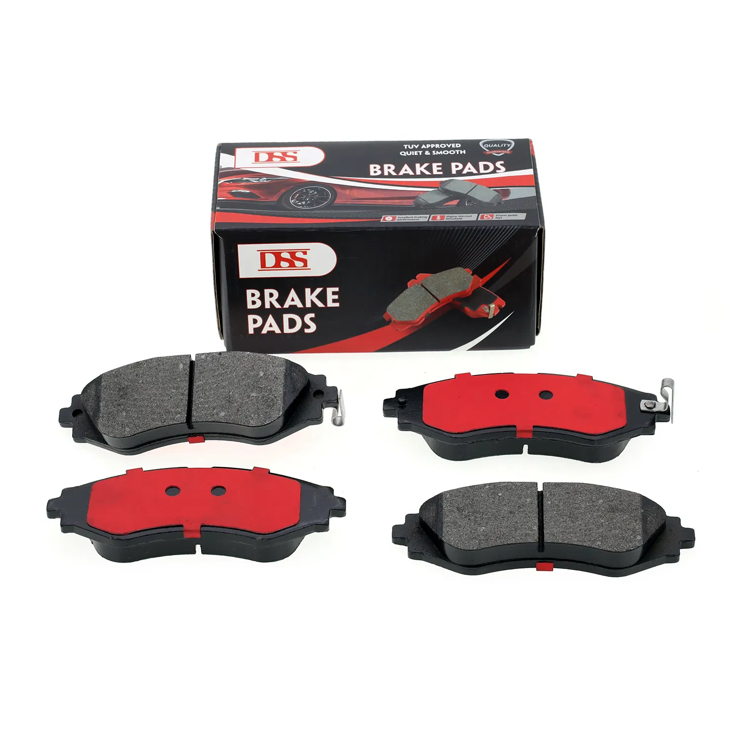 Factory Wholesale Customized Automobile Passenger Low Dust Car Ceramic Semi-Metallic Disc Brake Pads for Toyota Honda Nissan