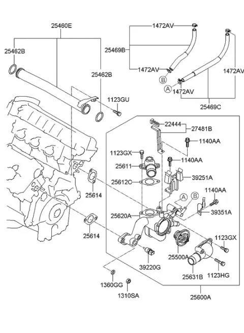Thermostat Diagram 25620-23640