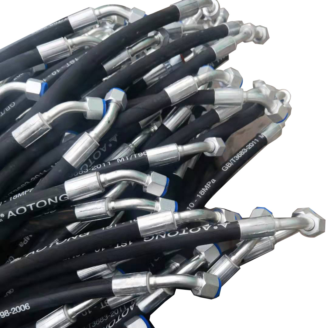 Hydraulic Hose Supplier EN853 1SN 2SN /SAE100 R1 R2 Wire Braided And Fittings Hydraulic Hose