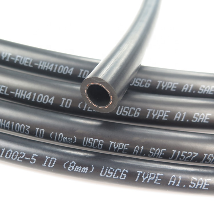 SAE J1527 ISO7840 USCG 1/2 Inch 13mm Synthetic Rubber Marine Fuel Oil Hose