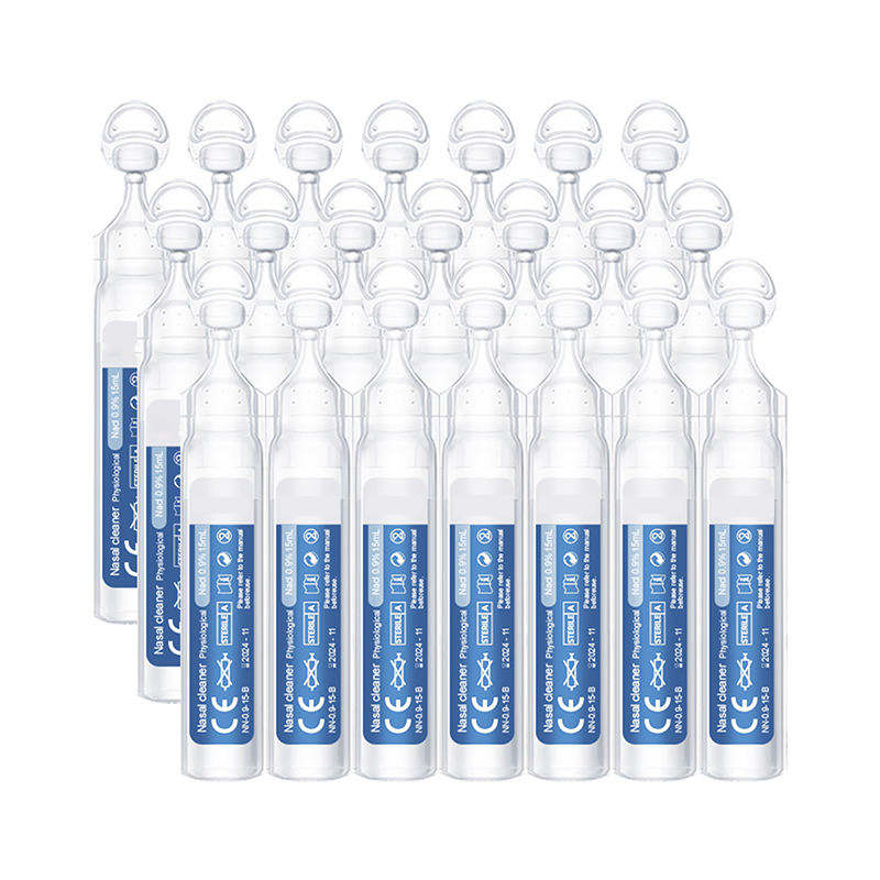 Bfs Sterile Saline Solution 15ml 0.9% &amp; 2.2% Concentration Nasal Cleaning Moisturizing Saline Solution
