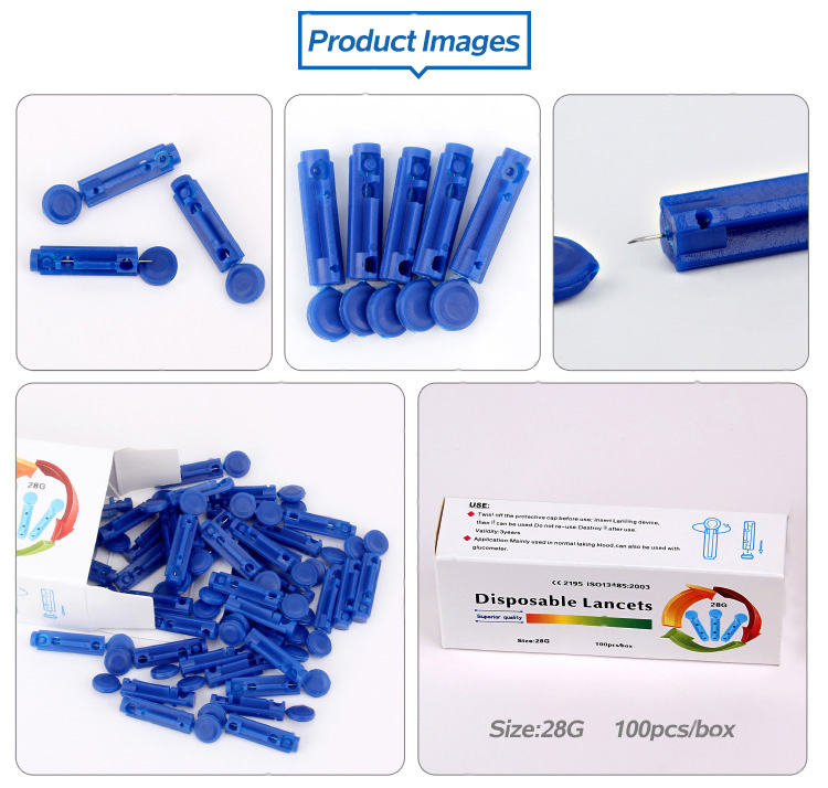 Self-Testing Continuous Blood Sugar Monitoring Meter Twist Lancets Medical Household Blood Glucose Collection Needle for Diabetics