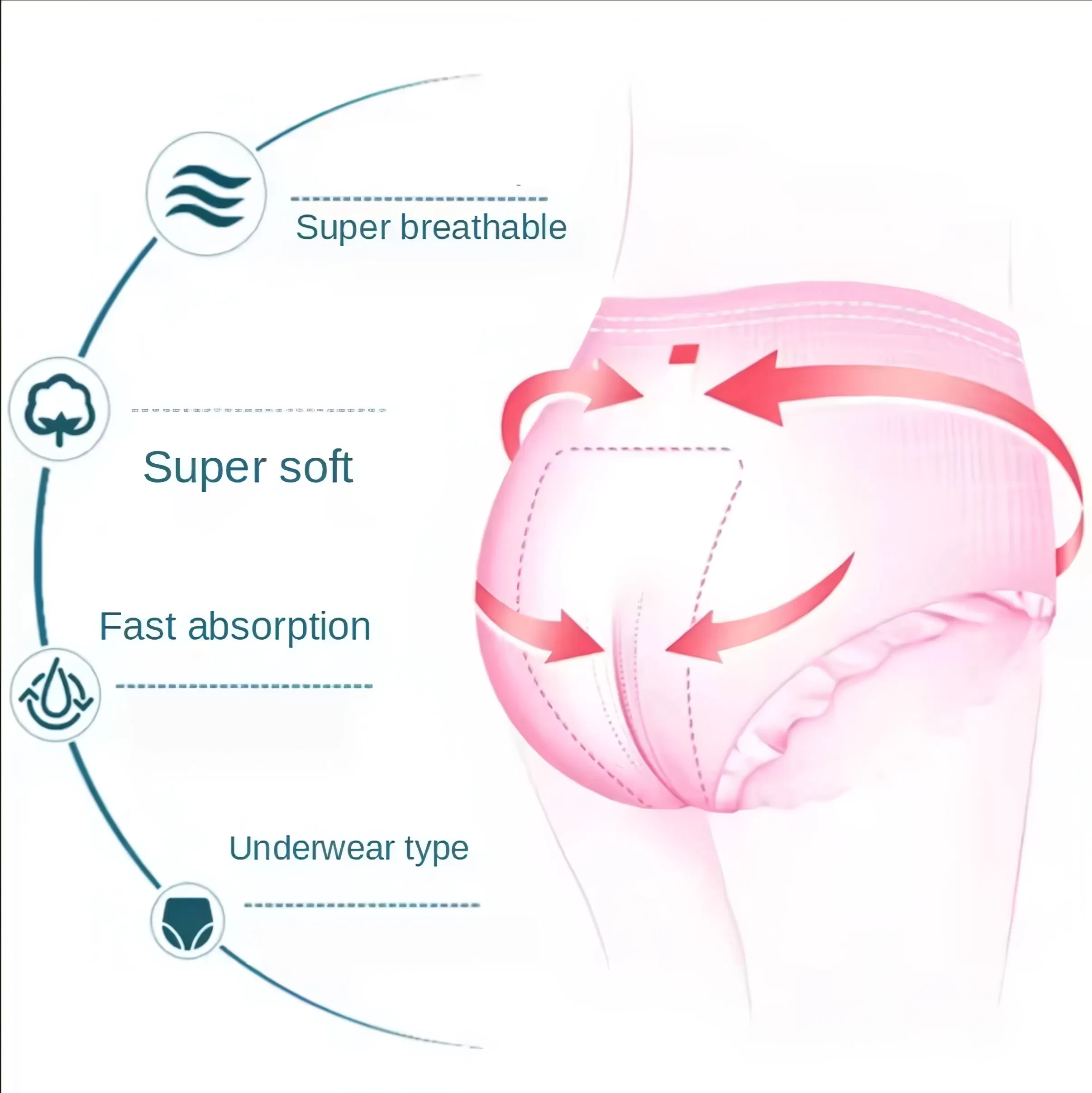 Adult Incontinence Disposable Diapers Manufacturer Supply