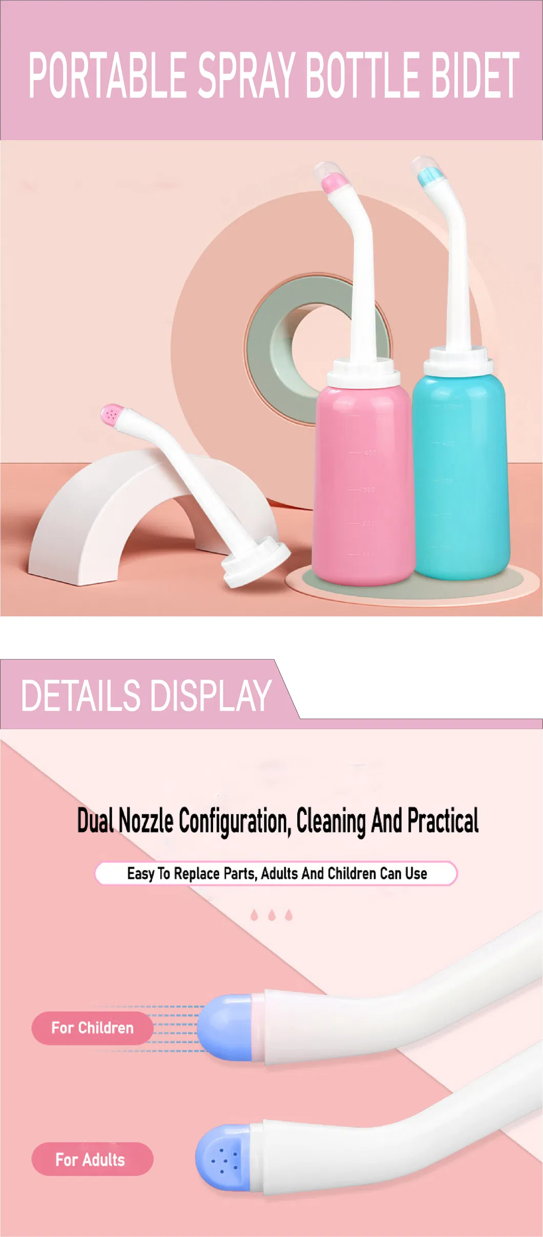 Portable Travel Bidet Sprayer Display