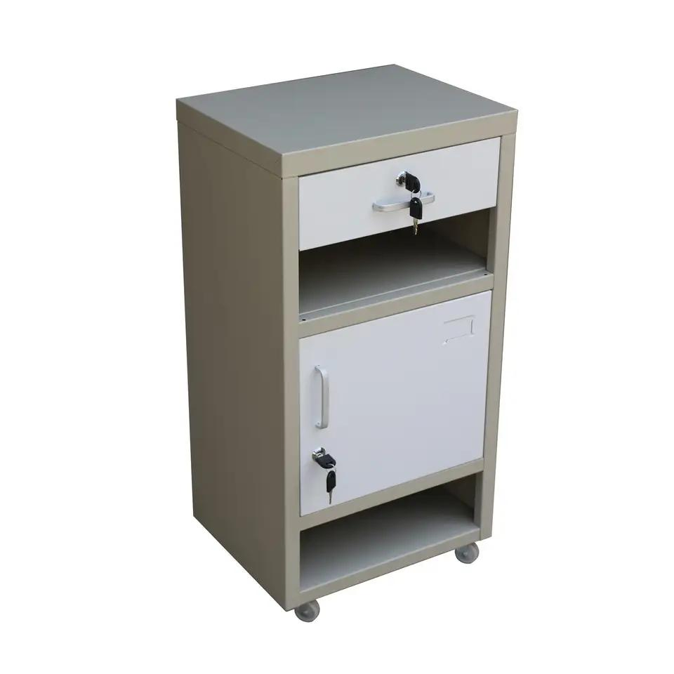 Hospital Medical Bedside Locker ABS Plastic Bedside Cabinet