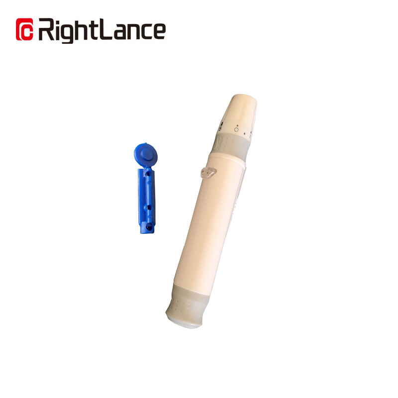 Lancet Pen Lancing Device Diabetics 5 Adjustable Depth Blood Sampling