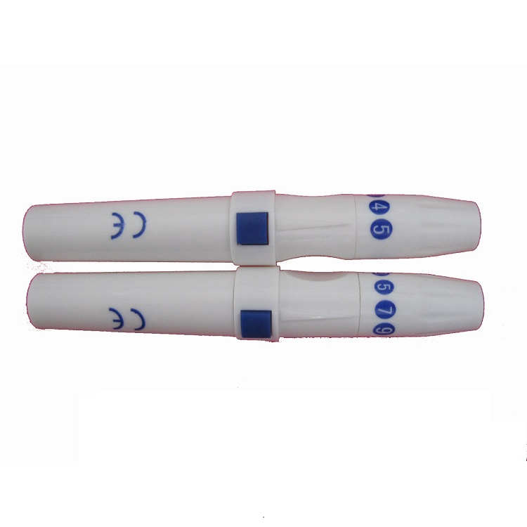 Blood Sampling Compatible Most Lancets Plastic Collection Pen Lancing Device