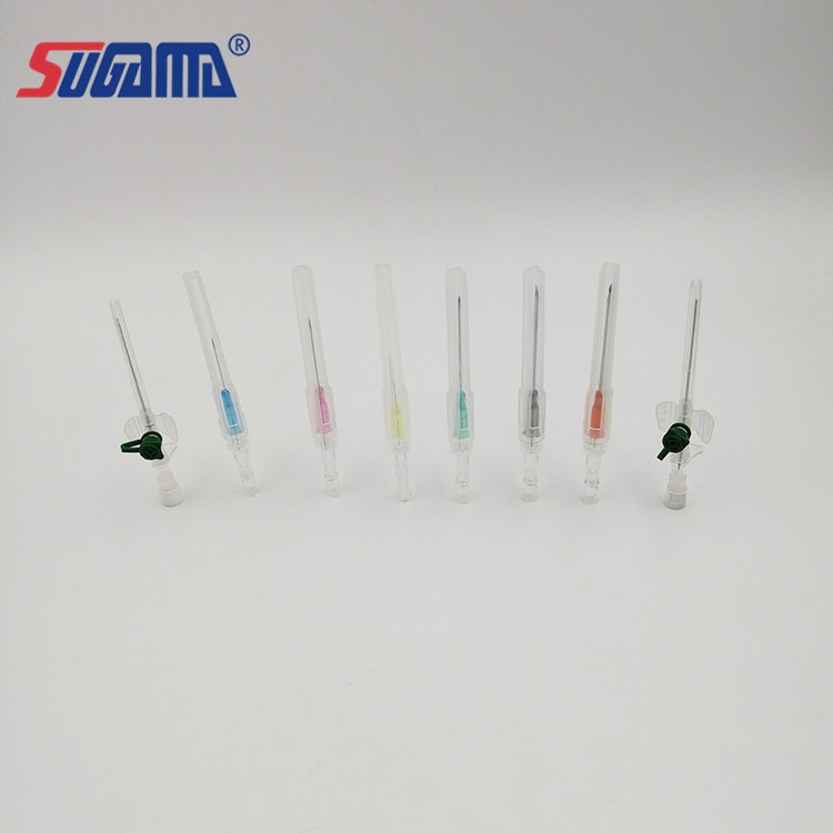 Hospital Consumables of Surgical Safety Different Sizes and Different Color Types IV Cannula with Wing Injection Port
