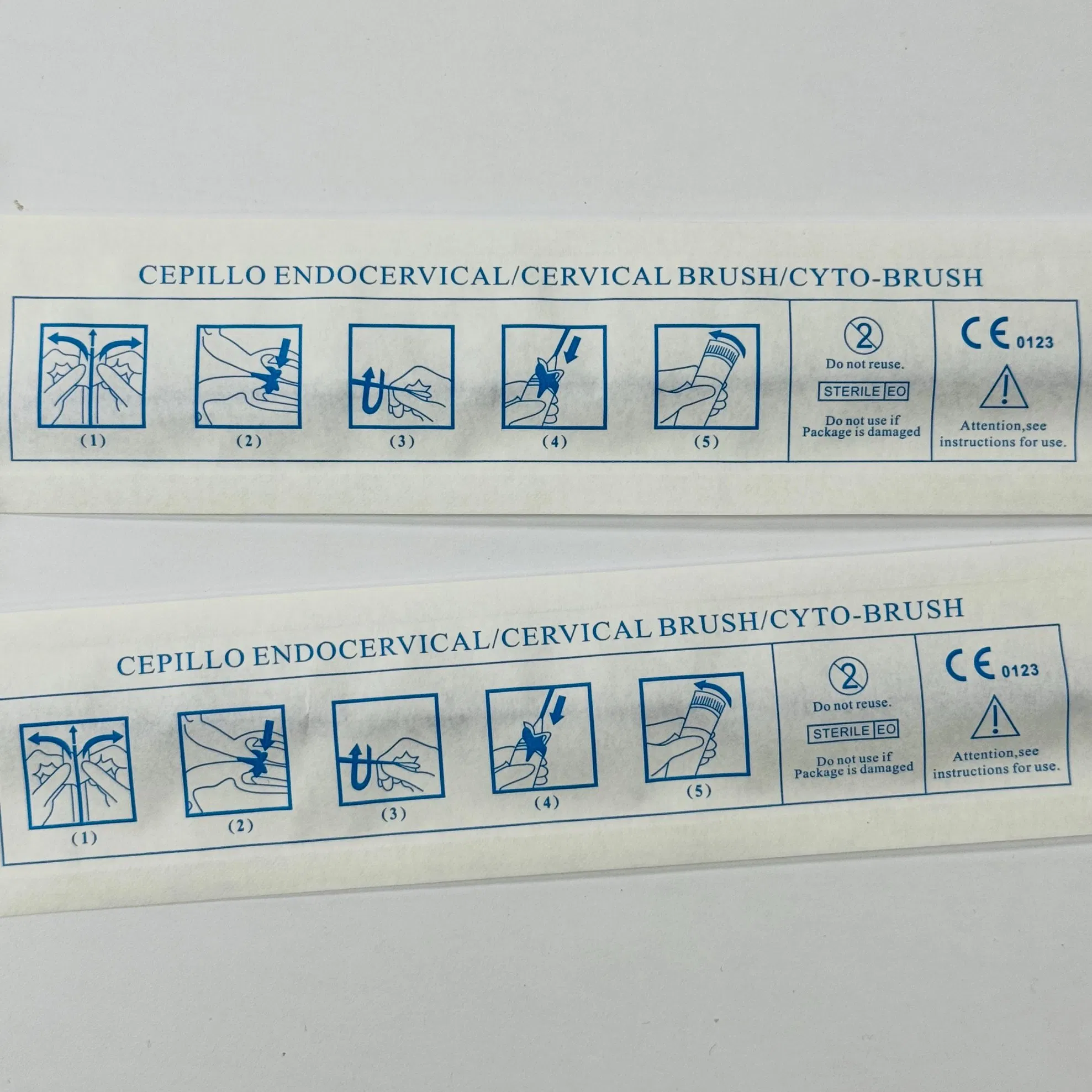 High Quality Sterile Medical Disposable Cytology Vaginal Nylon Head Cervical Sampling Brush