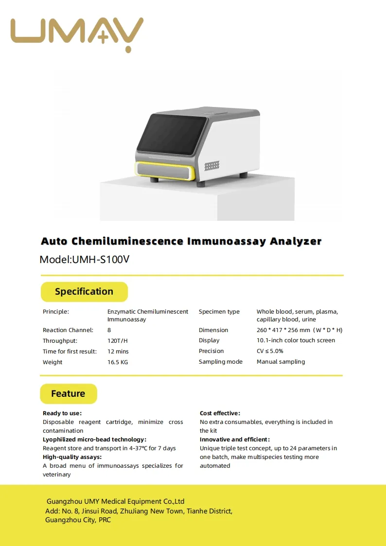 CLIA Analyzer Display