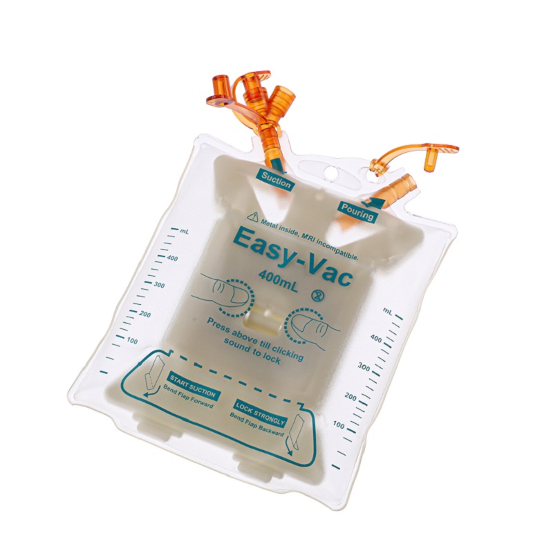 Square Closed Hollow 800ml Negative Pressure Wound Drainage Spring Vac System