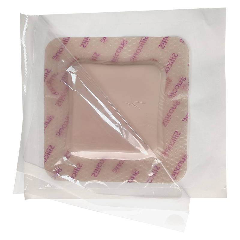 Highly Absorbent PU Film Silicone Foam Dressing Self-Adhesive Wound Care Product