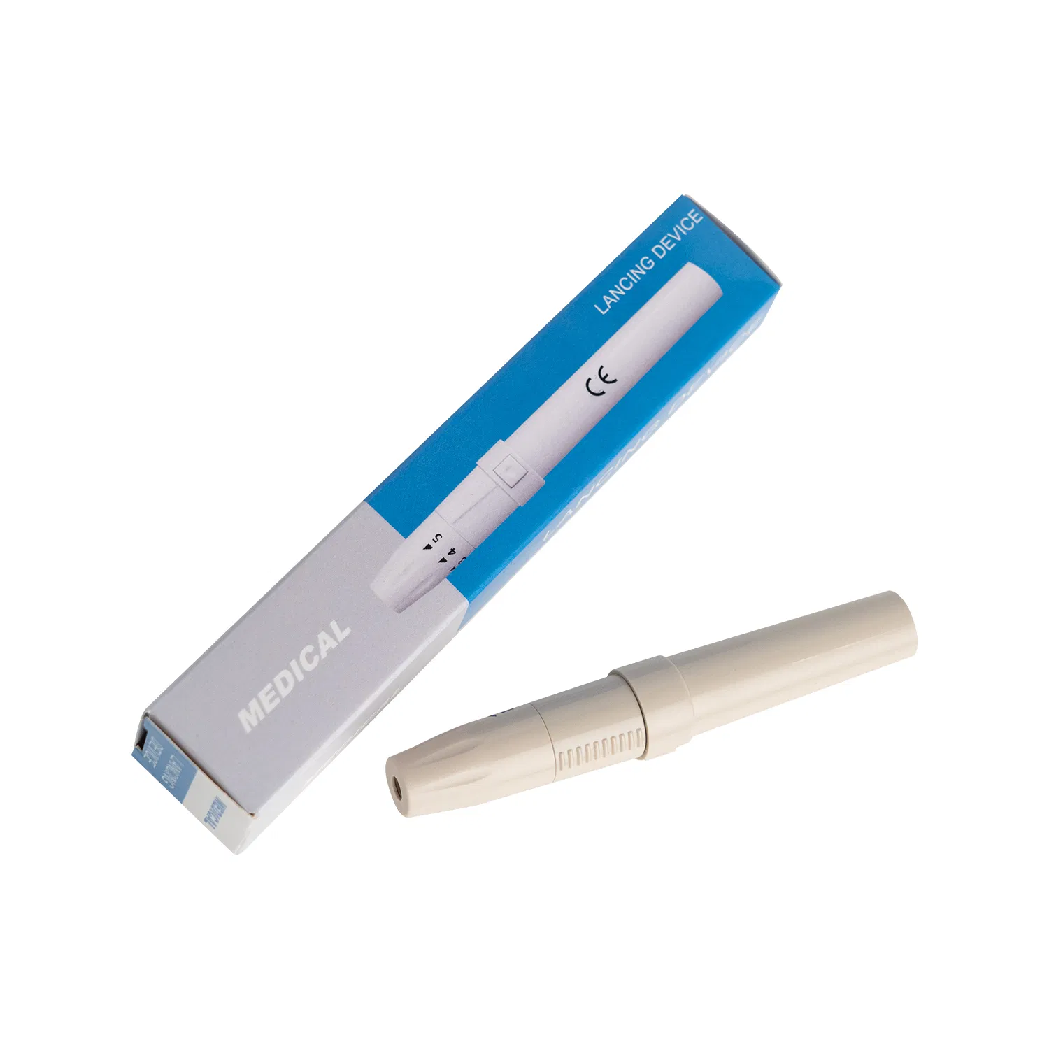 5 Levels Safety Blood Collection Pen Type Lancing Device in Individual Packing