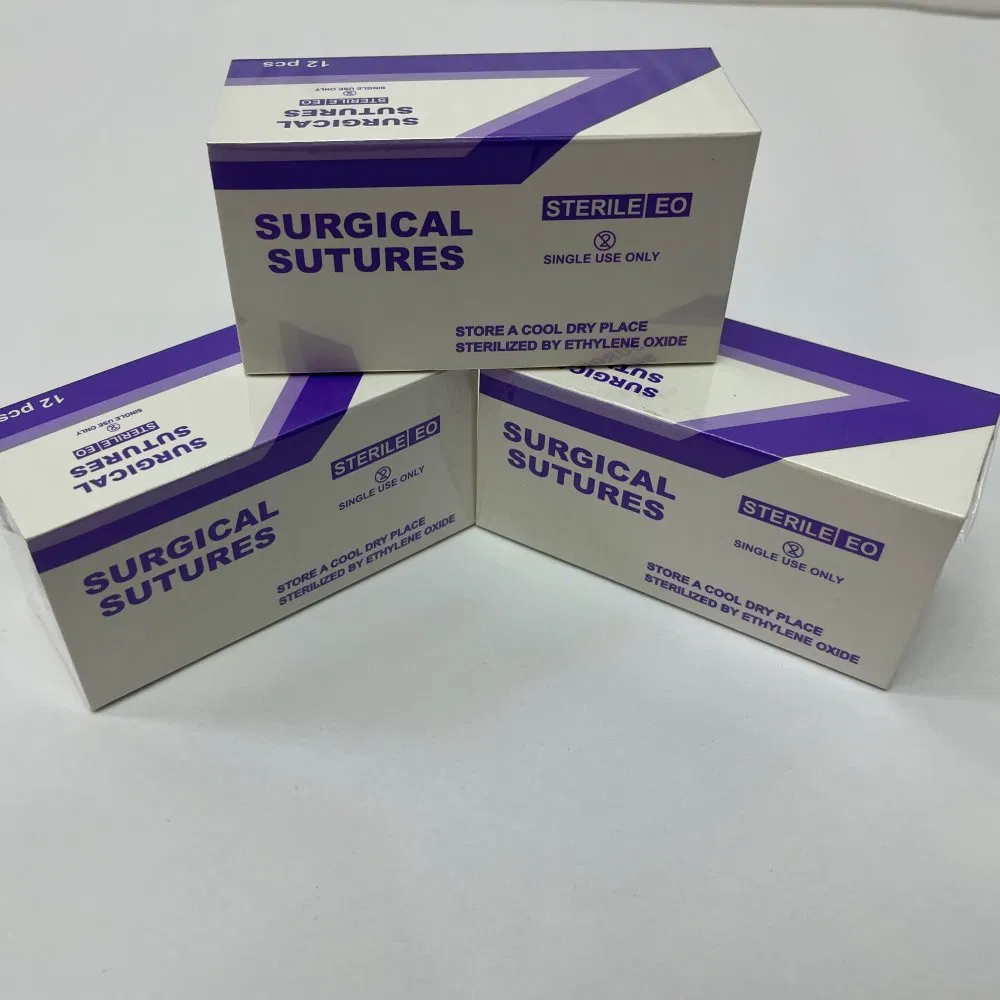 High Quality Surgical Suture Kit with Needle and Thread for Efficient Medical Wound Closure