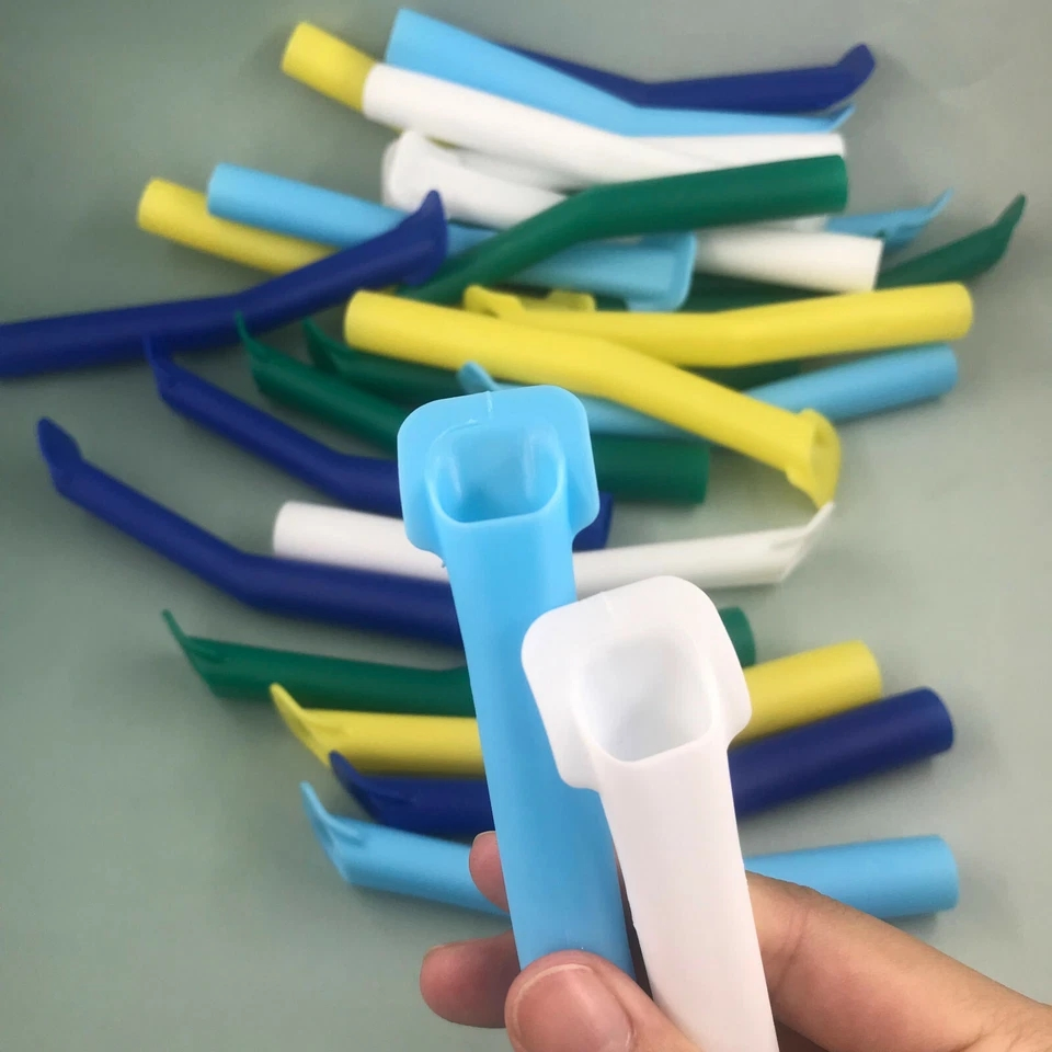 Dental Disposable Large Capacity Suction Tip, Flat Mouth Strong Saliva Suction Straw (YQD2-2)