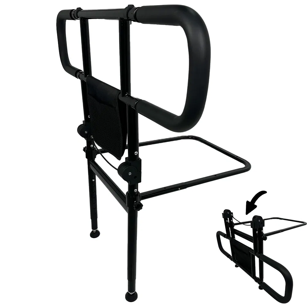 Modern Design Elderly Bedside Handrail Safety Guardrail Bed Edge Support Frame Anti-Fall Bed Guard Rail Care Product