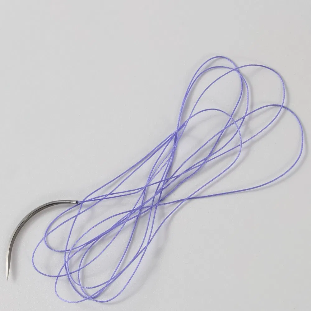 Polyglycolic Acid PGA Surgical Suture with Needle for Medical Wound Closure and Healing Use