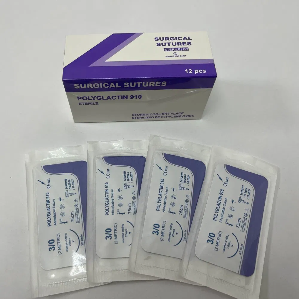 Medical Surgical Suture Needle Set with Thread for Hospital Use and Efficient Wound Healing
