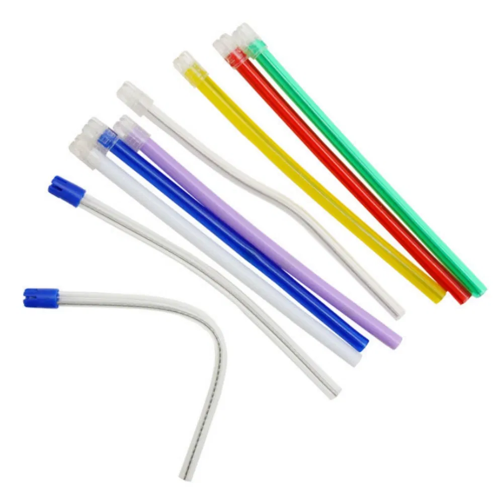 Dental Saliva Ejectors Disposable Medical Grade Latex Free Evacuation Suction Tips (YQD2-1)