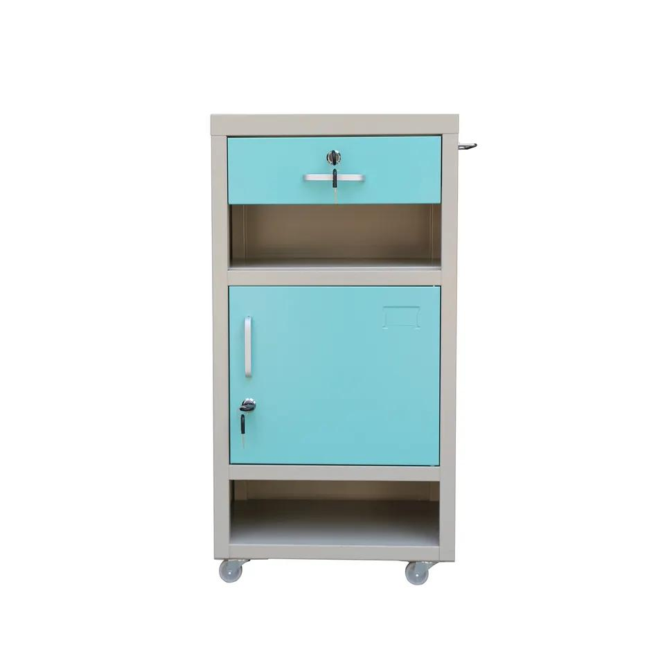 Hospital Medical Bedside Locker ABS Plastic Bedside Cabinet