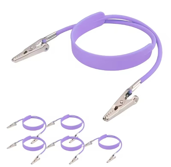 Dental Bib Clips Napkin Holder Colorful Sterilizable Oral Hygiene Product with Silicone Chain Yqd1-8