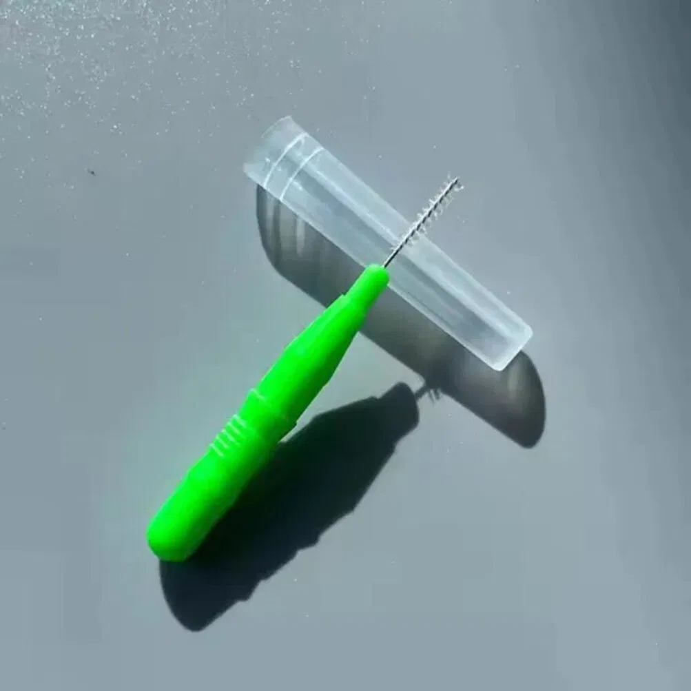 L Shape Interdental Brush for Orthodontic Patients Cleans Around Wires and Brackets