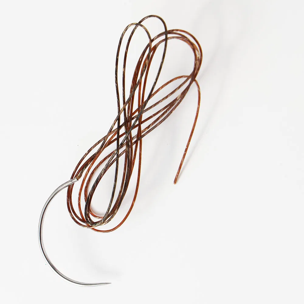 Disposable Veterinary Medical Surgical Absorbable Polyglycolic Acid PGA Eo Sterilized Sutures Thread with Needle for Animal