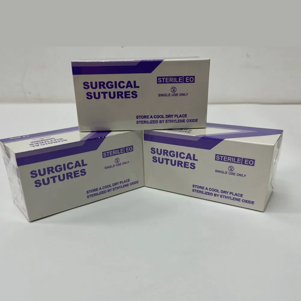 Non Absorbable Nylon Suture with Needle Set for Medical Surgery and Wound Healing Care