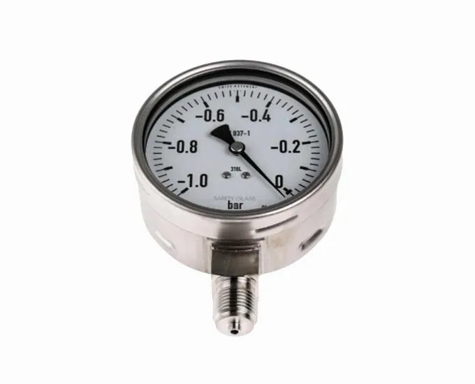 All Stainless Steel Vacuum Pressure Gauge Manometer View 1