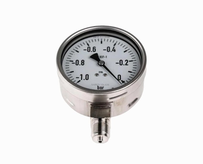 All Stainless Steel Vacuum Pressure Gauge Manometer