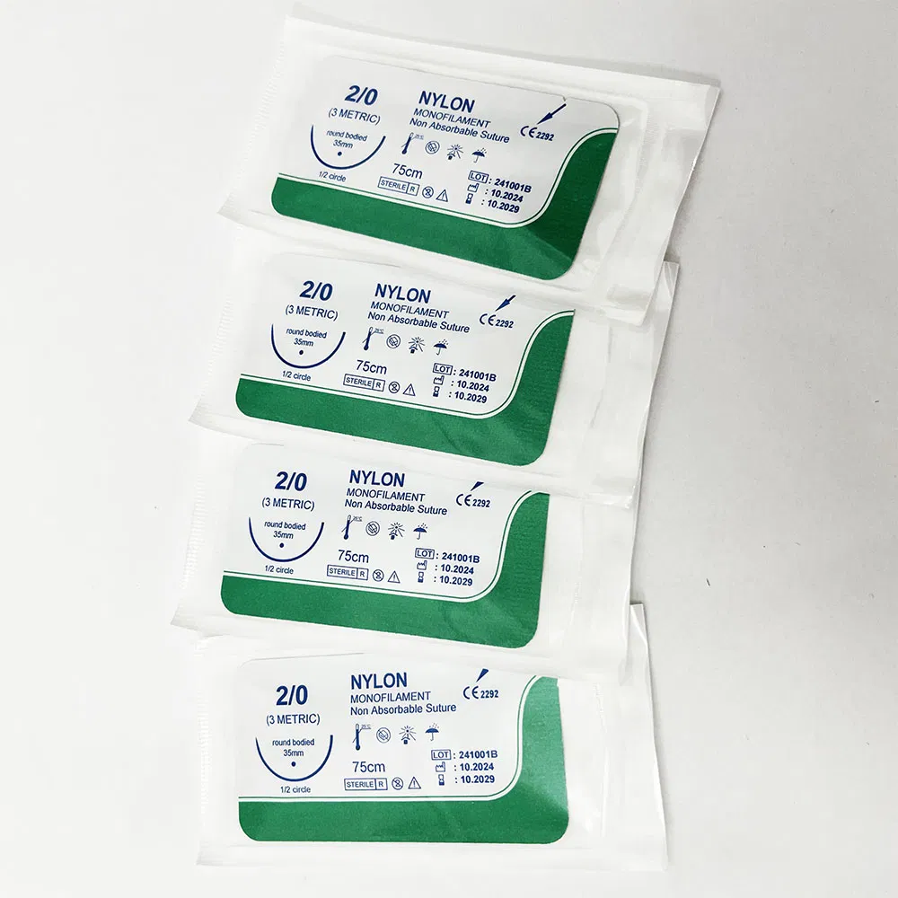Surgical Suture Kit Polyglycolic Acid PGA Surgical Suture with Needle for Medical Wound Closure and Healing Use