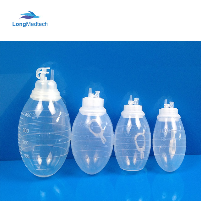 PVC Medical Closed Wound Drainage System Suction Drainage Reservoir Jp Drain Medical