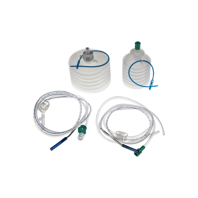 Surgical Disposable Hollow Vacuum Wound Drainage System Silicone Closed