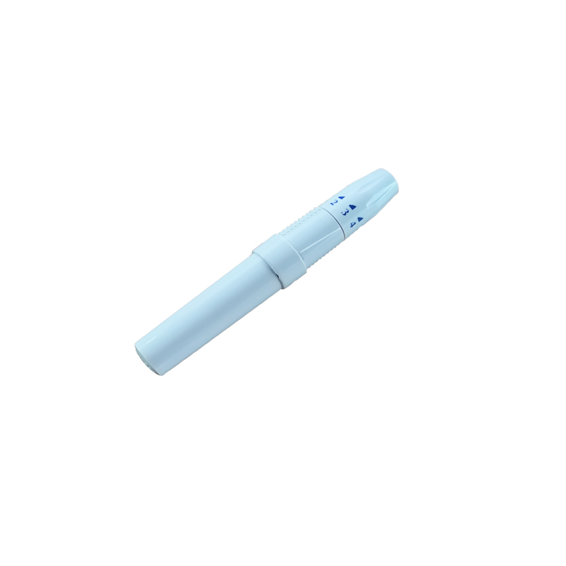 Medical Sampling Lancing Device Plastic Sterlie Safety Blood Collection Pen in Individual Packing