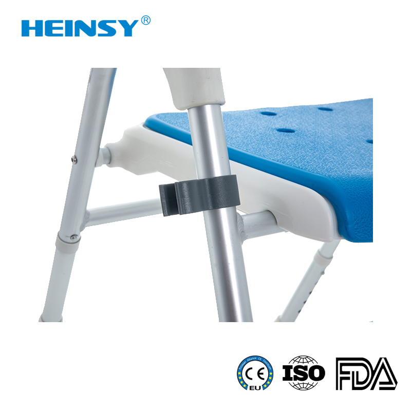 Hes-6501 Height Adjustable Lightweight Aluminum Alloy Promotion Hot Sale Bathroom Safety Product for Elder and Disabled Shower Chair