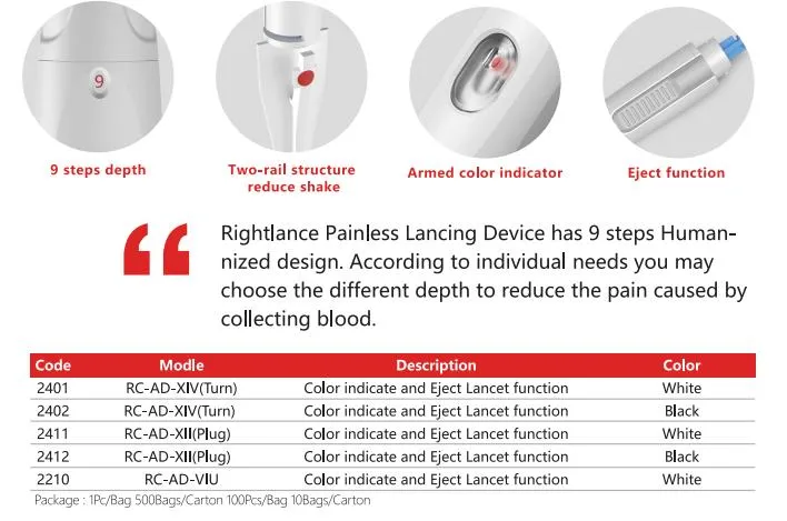 Automatic Lancet Pen Blood Lancing Device