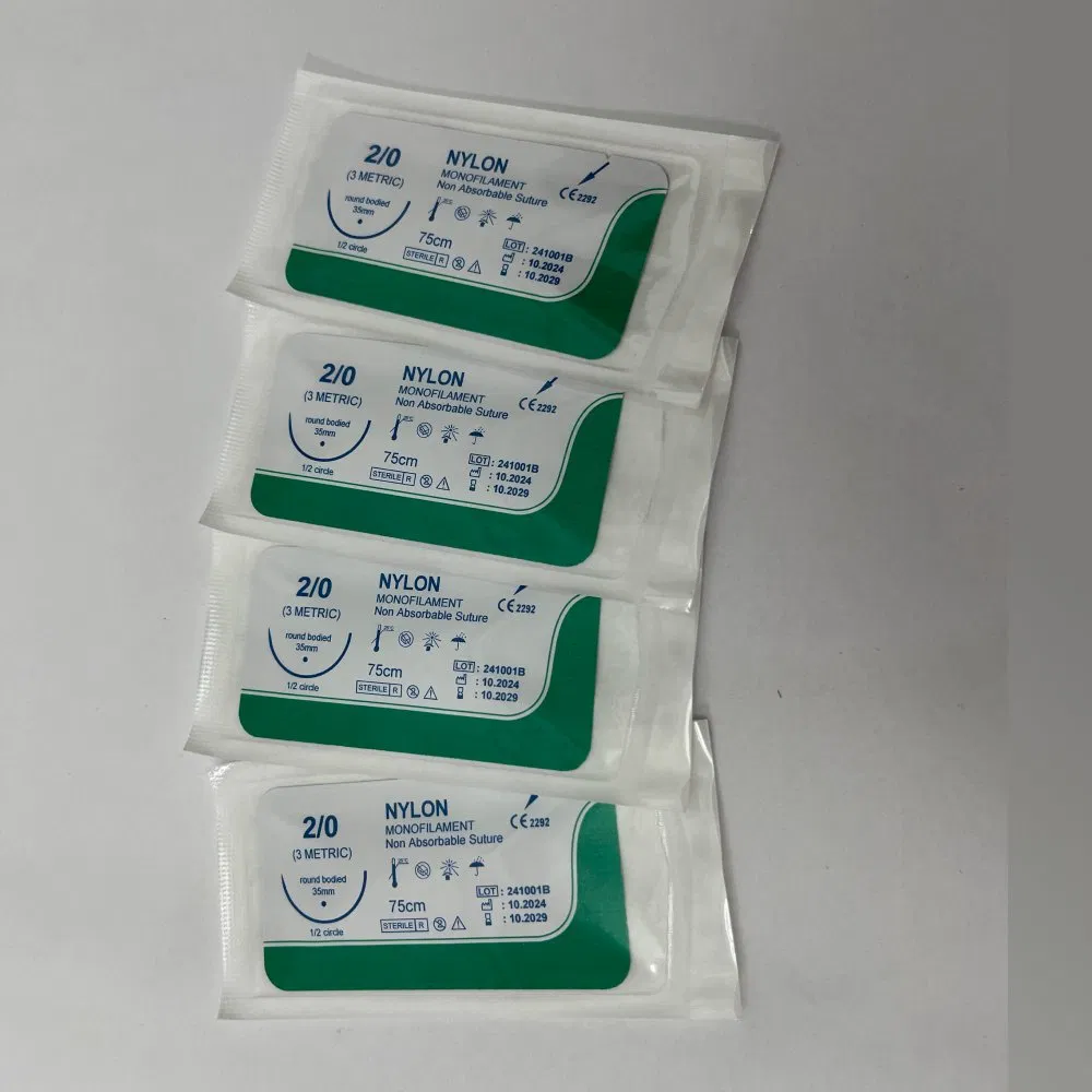 Polyglycolic Acid PGA Surgical Suture with Needle for Medical Wound Closure and Healing Use